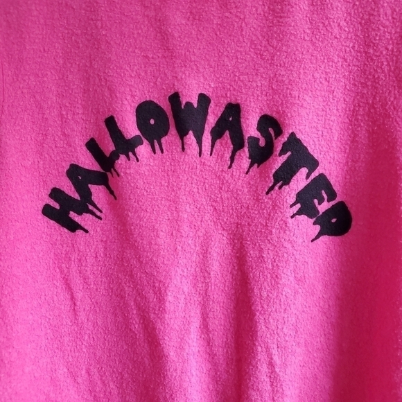 New Wildfox Hallowasted Graphic Halloween Barbiecore Pink Sweatshirt NWT XS - Picture 11 of 14
